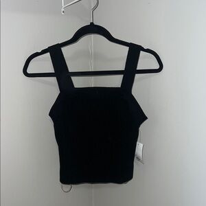 Black knit Tank Top